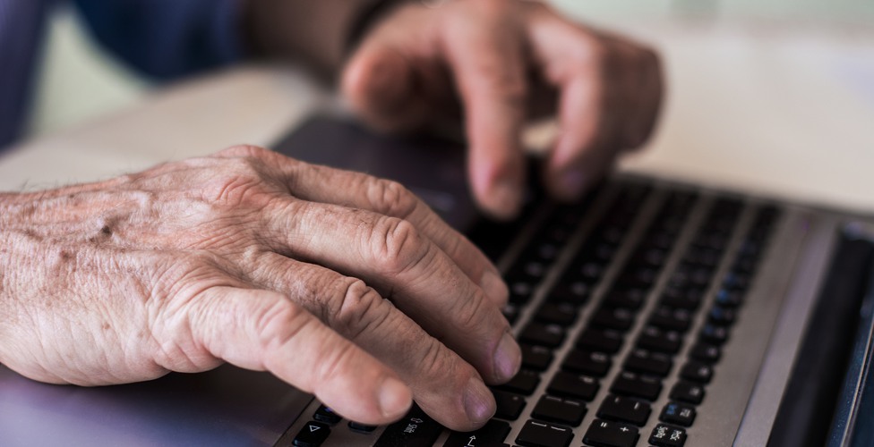 Old hands on the keyboard